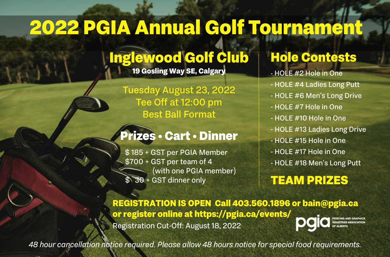 PGIA 2022 Annual Golf Tournament Invitation