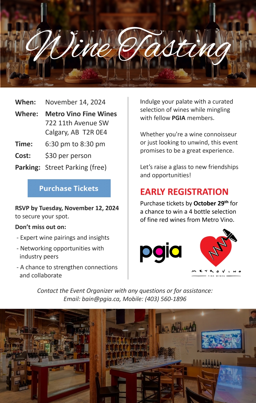 PGIA Wine Tasting Event